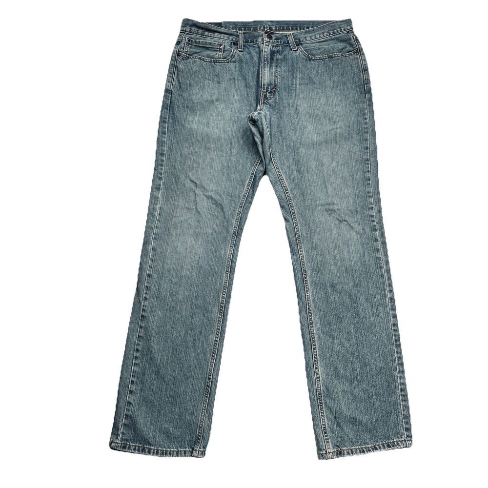 Levis 559 Relaxed Straight Jeans Mens 34 Measures 36x32.5 Blue Cotton Denim